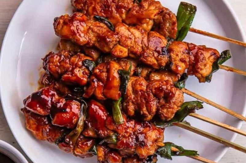 Korean Chicken Skewers Recipe (Dakkochi)