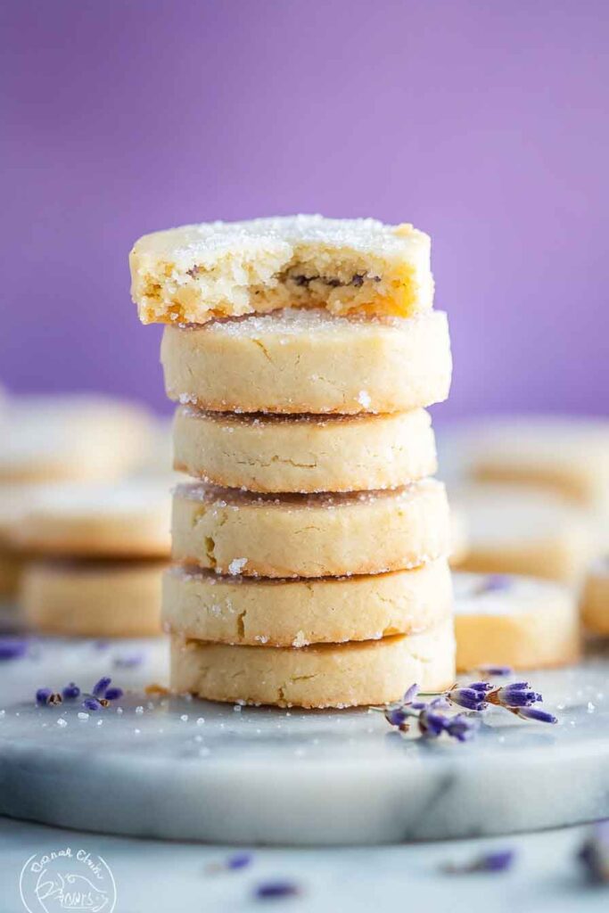 Lavender Shortbread Cookies