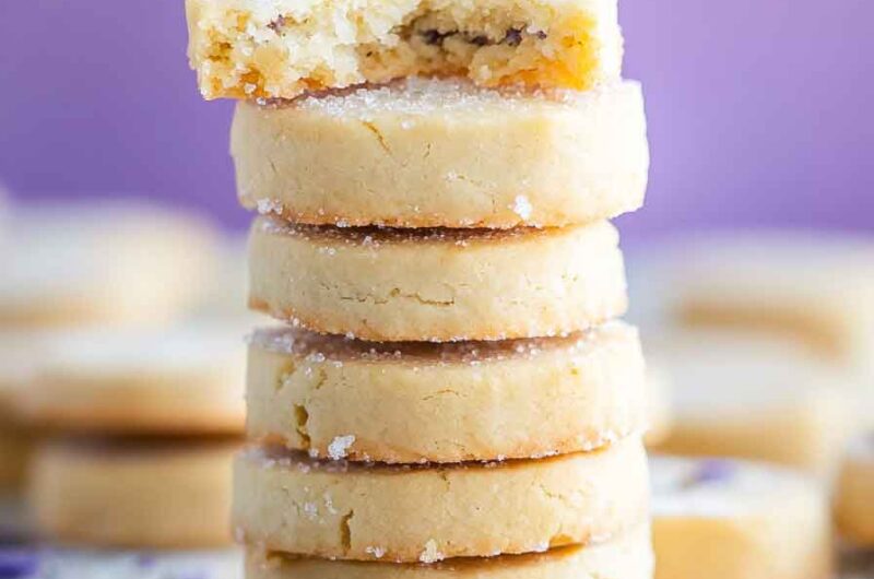 Lavender Shortbread Cookies