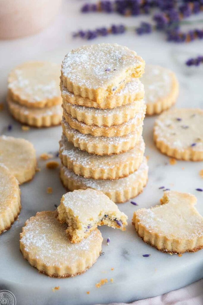 How to Serve Lavender Shortbread Cookies