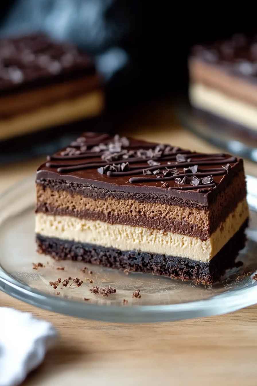 Layered Mocha Cheesecake