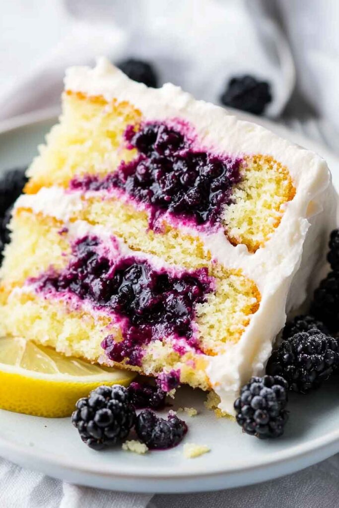 Lemon Blackberry Cake Recipe
