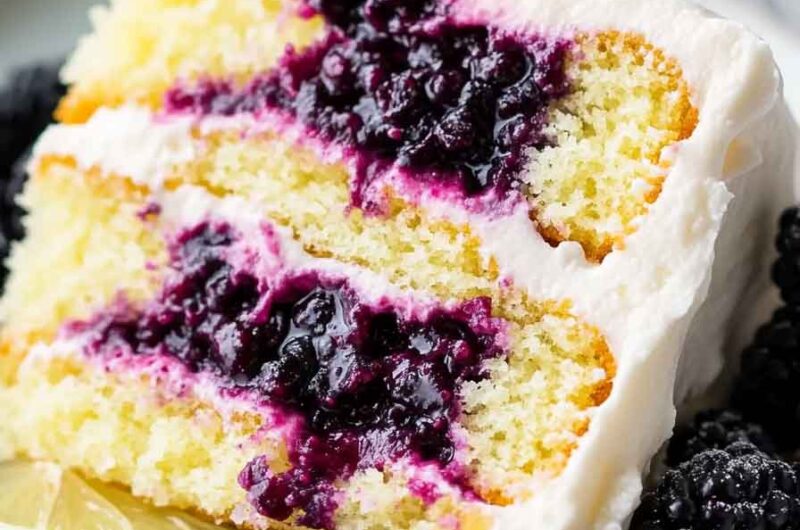 Lemon Blackberry Cake Recipe