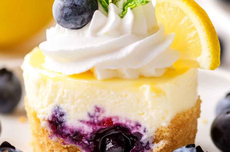 Lemon Blueberry Cheesecakes