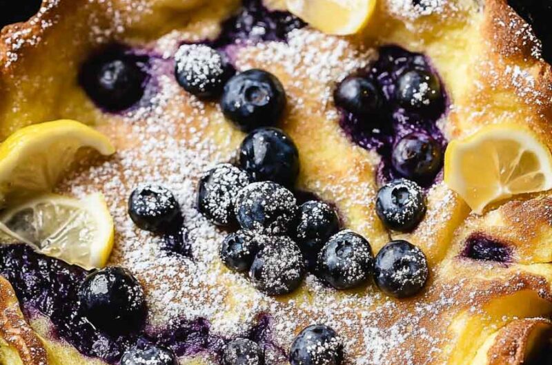 Lemon Blueberry Dutch Baby