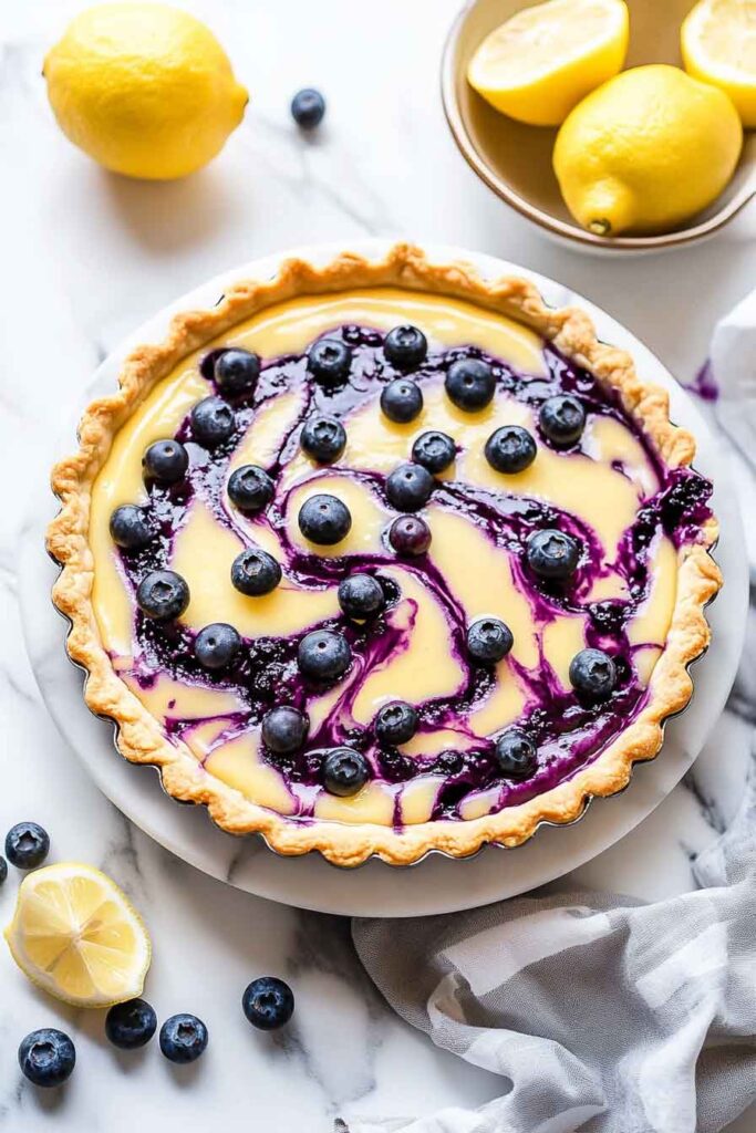How to Serve Lemon Blueberry Tarts
