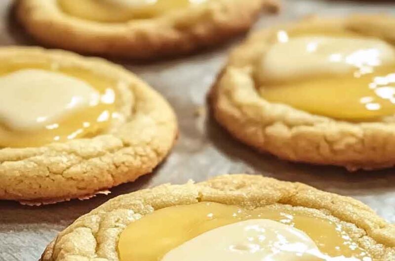 Lemon Curd White Chocolate Cookies