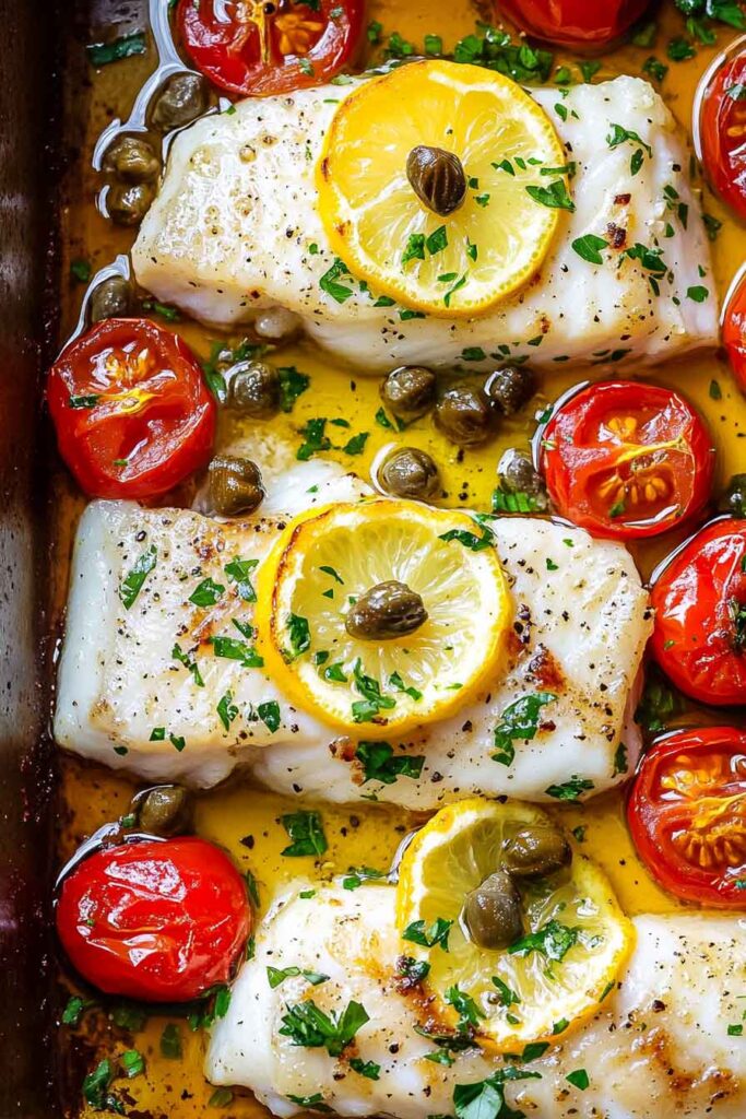 How to Serve Lemon Garlic Baked Cod