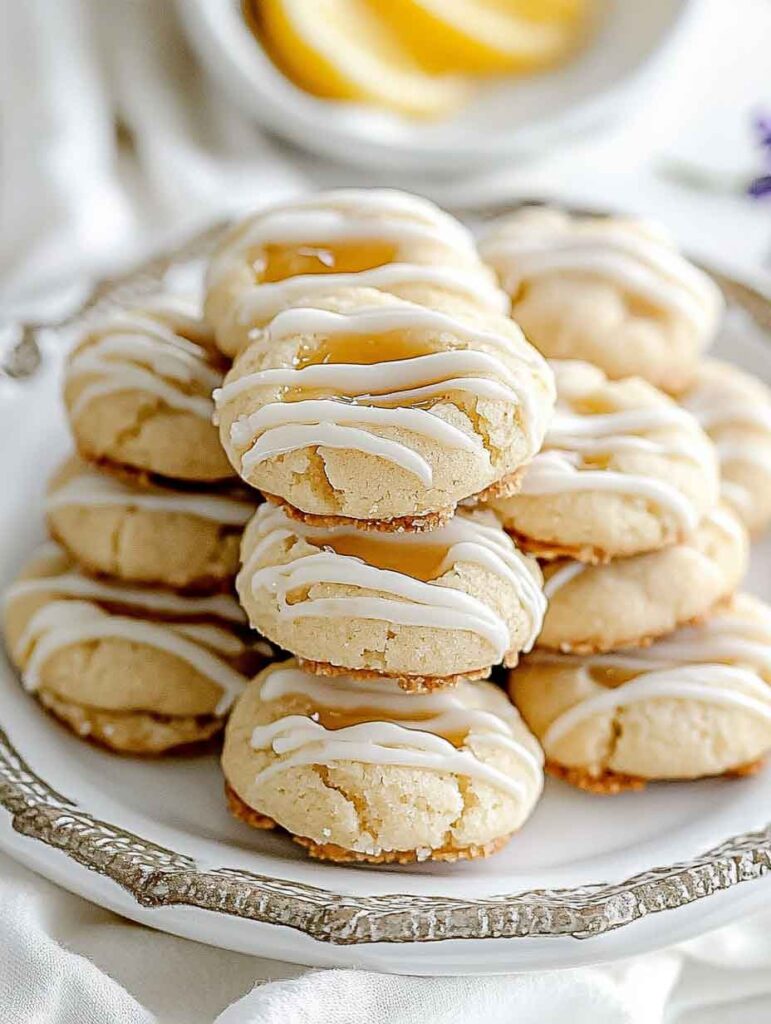 Lemon Lavender Thumbprint Cookies