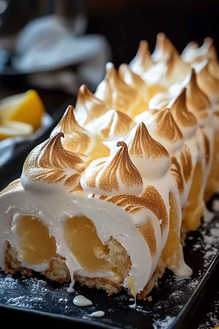 Lemon Meringue Log Recipe