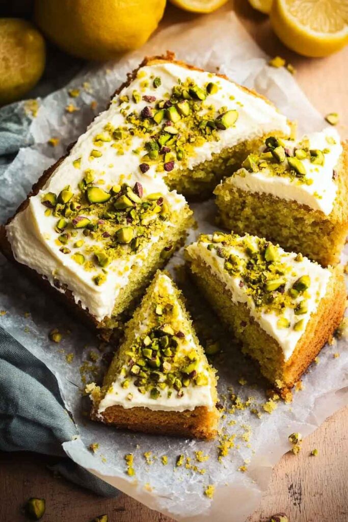 How to Serve Lemon Pistachio Cake