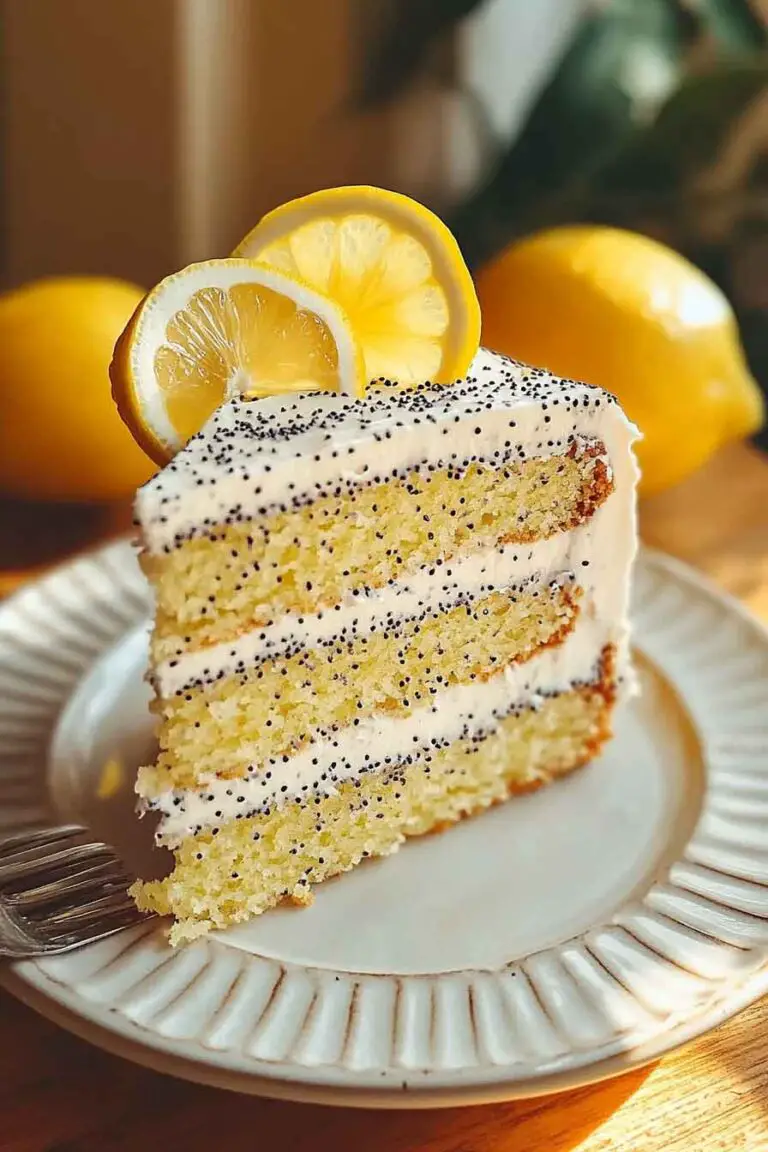 Lemon Poppy Seed and White Chocolate Cake Recipe
