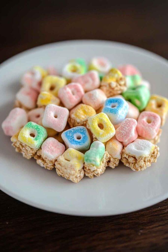 How to Serve Lucky Charms Marshmallow Squares