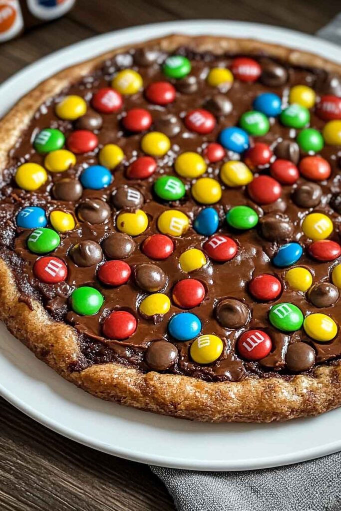 MM Brownie Pizza