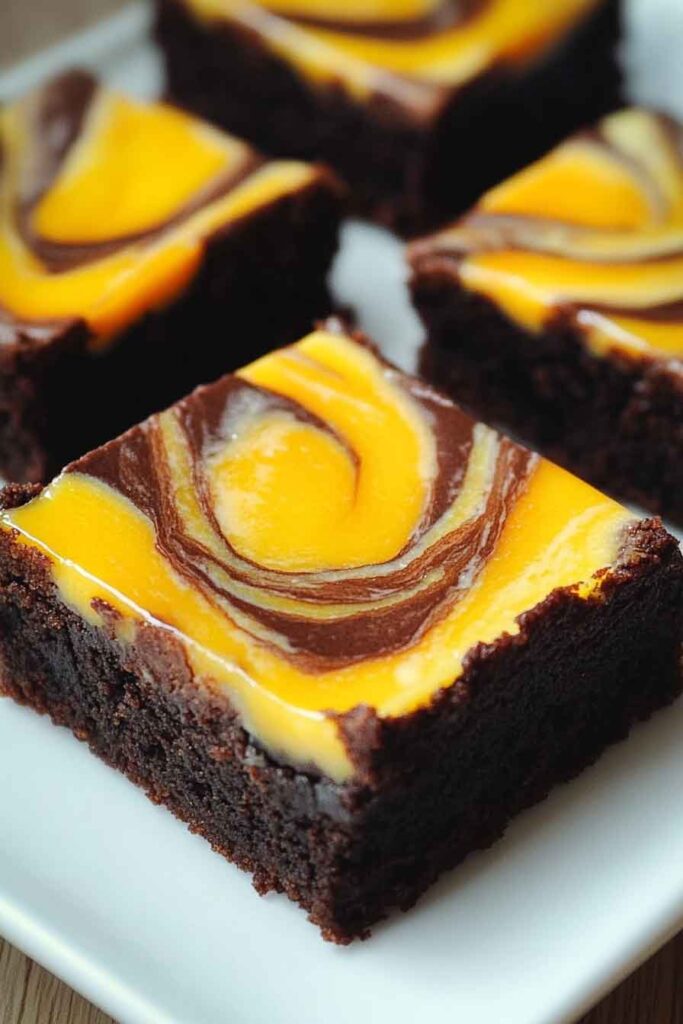 Mango Cheesecake Brownies