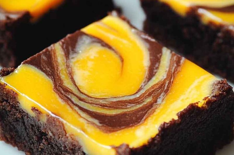 Mango Cheesecake Brownies