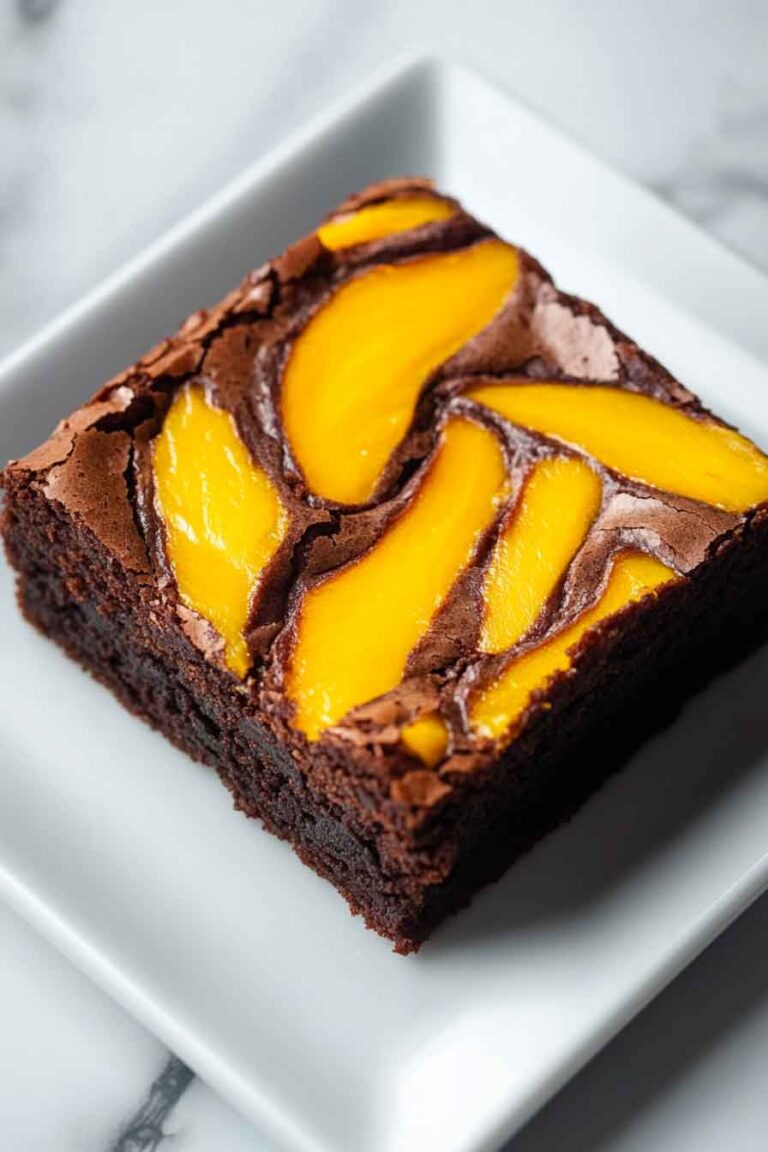 Mango Swirl Brownies