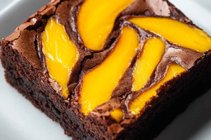 Mango Swirl Brownies