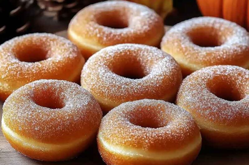 Maple Pumpkin Spice Doughnuts