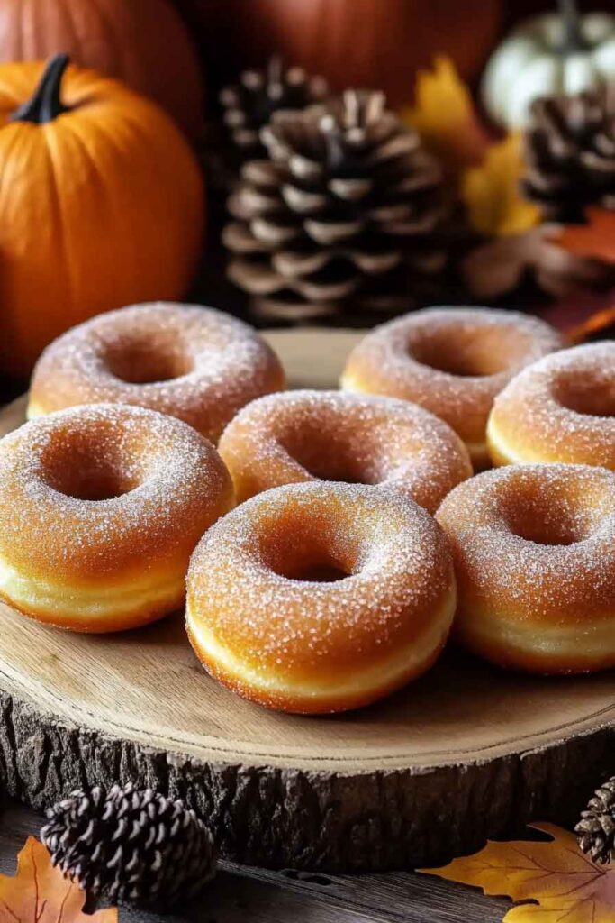 How to Serve Maple Pumpkin Spice Doughnuts
