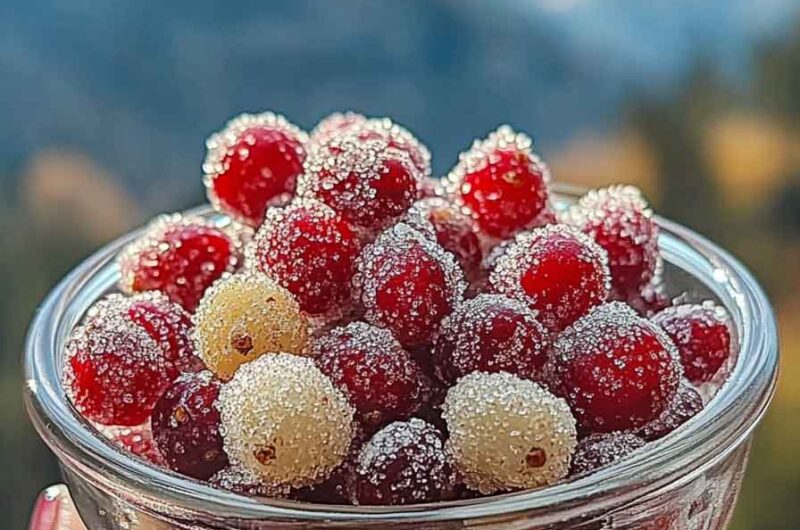 Maple Sugared Cranberries Recipe