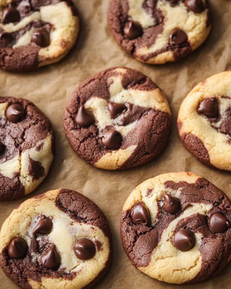 Marble Chocolate Chip Cookies