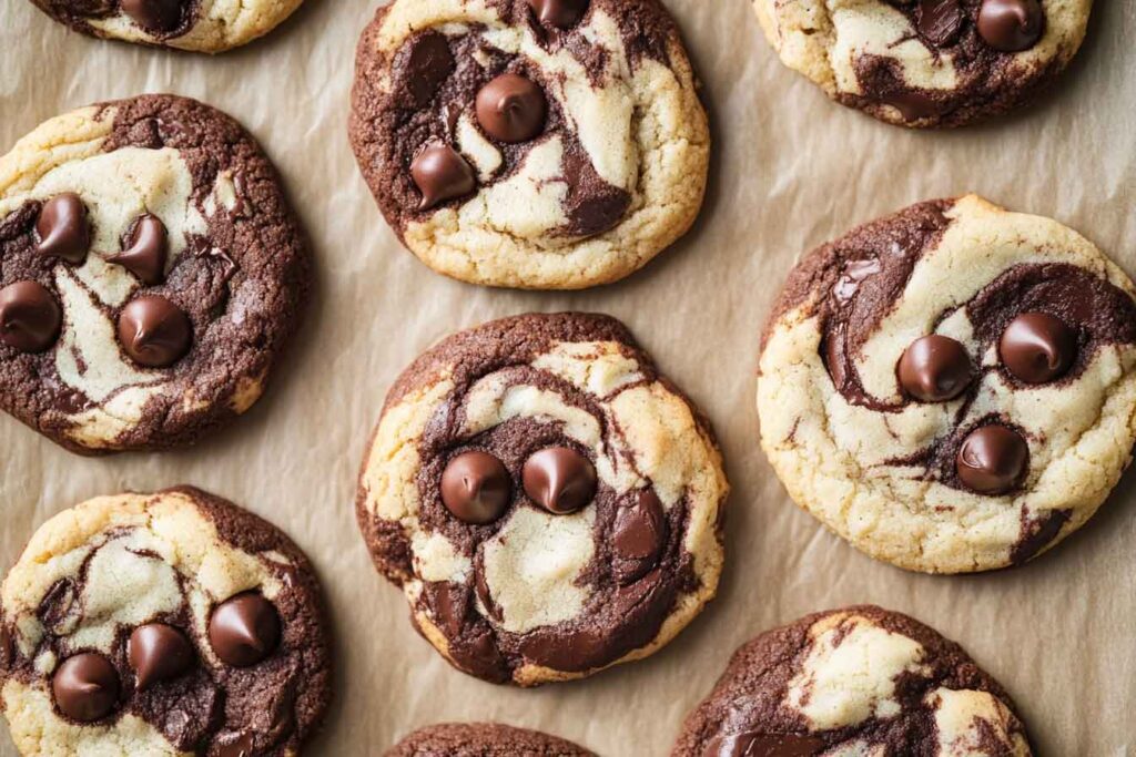 How to Serve Marble Chocolate Chip Cookies