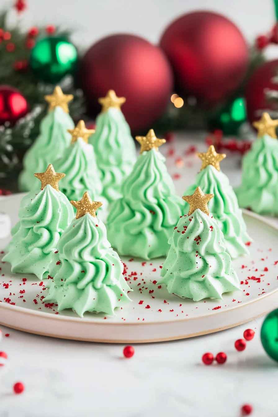 Meringue Christmas Trees
