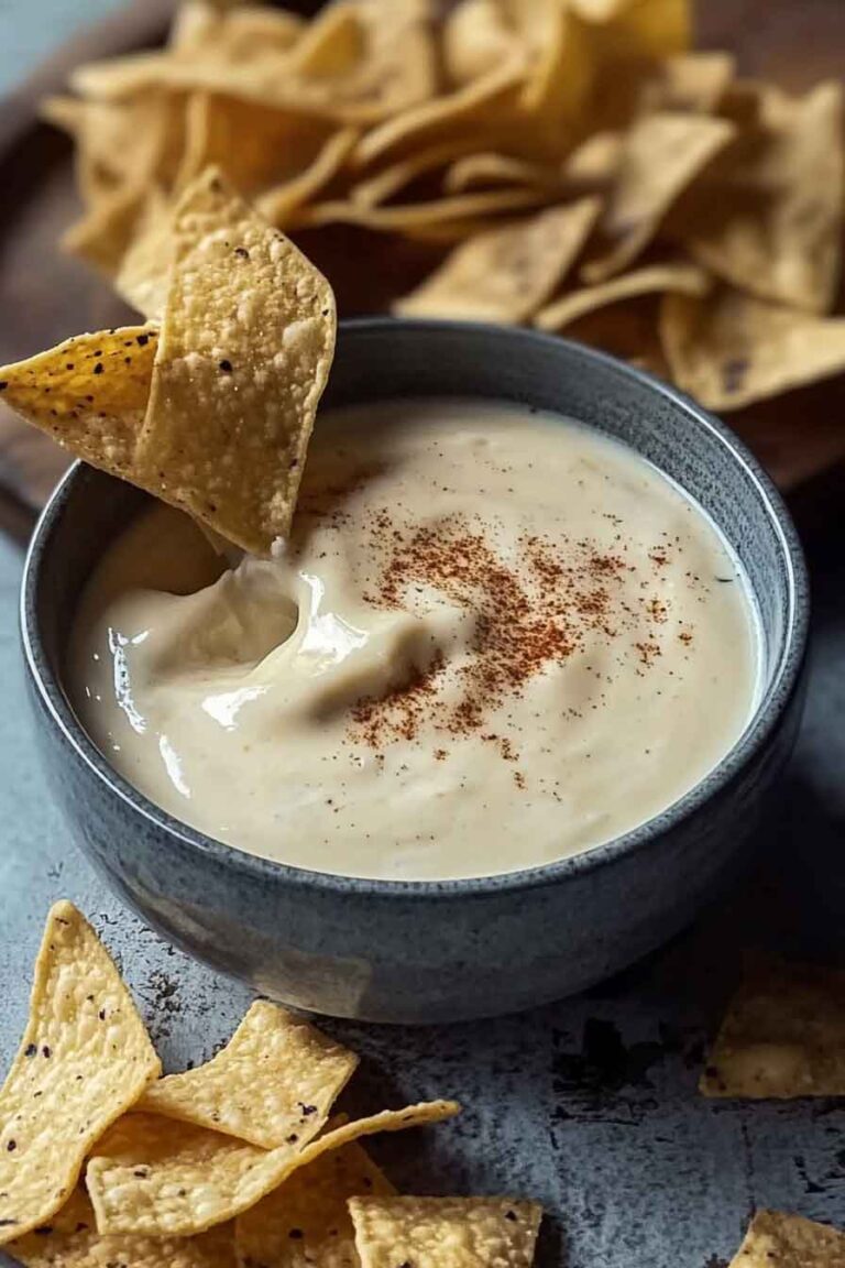 Mexican Restaurant Style White Cheese Dip