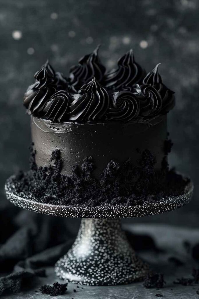 Midnight Black Buttercream