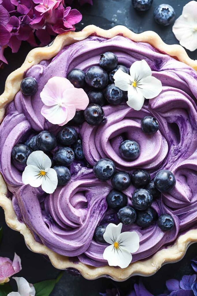 How to Serve Midnight Blueberry Dream Pie