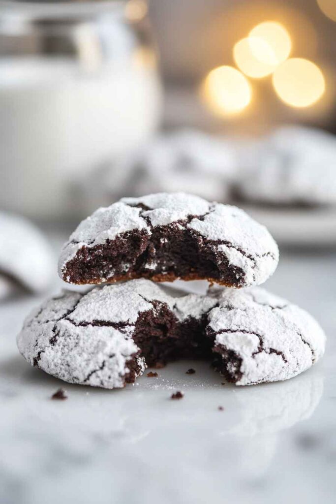 Midnight Crinkle Cookies