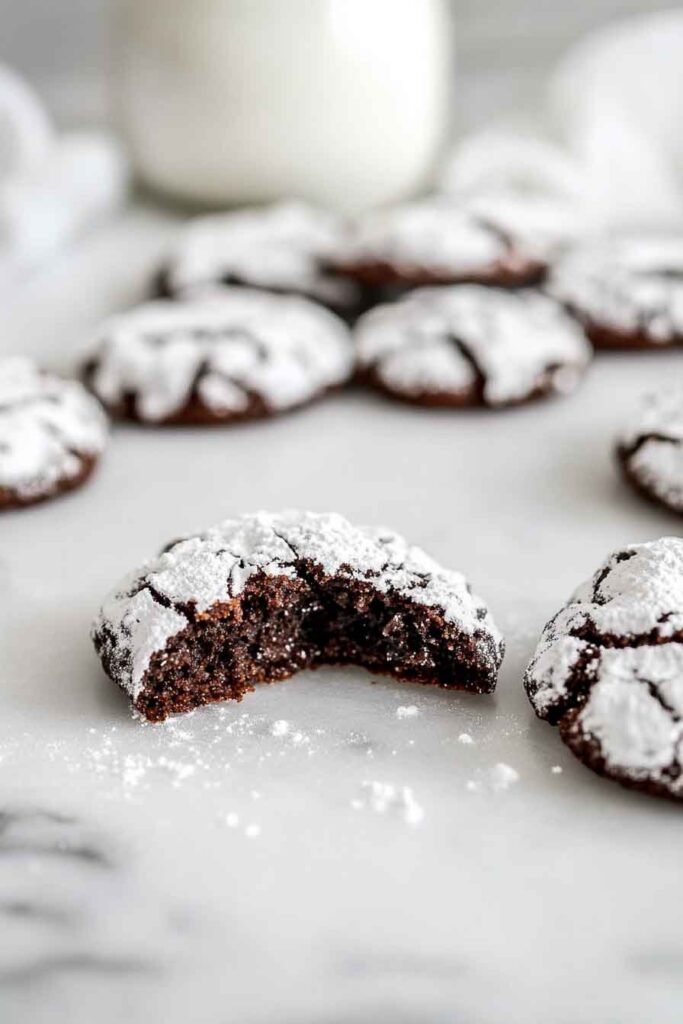 How to Serve Midnight Crinkle Cookies