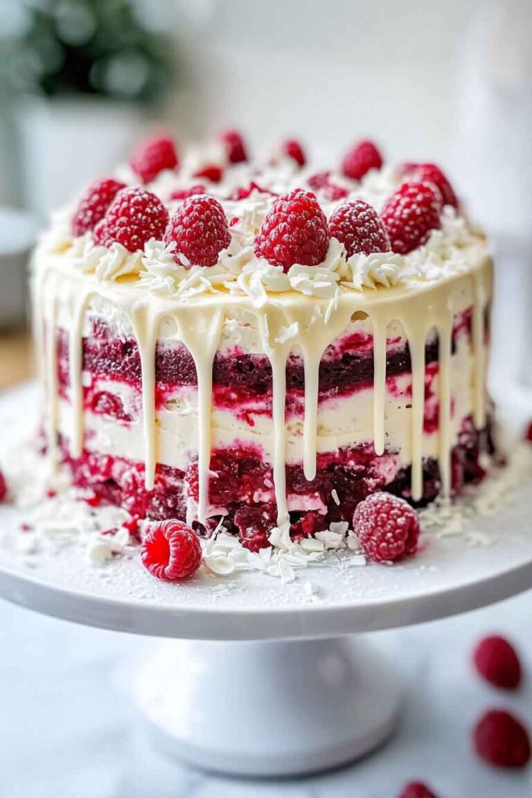 Midnight Raspberry Cake