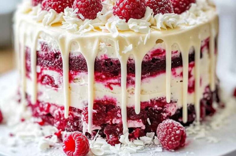 Midnight Raspberry Cake
