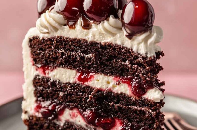 Mile High Black Forest Cake
