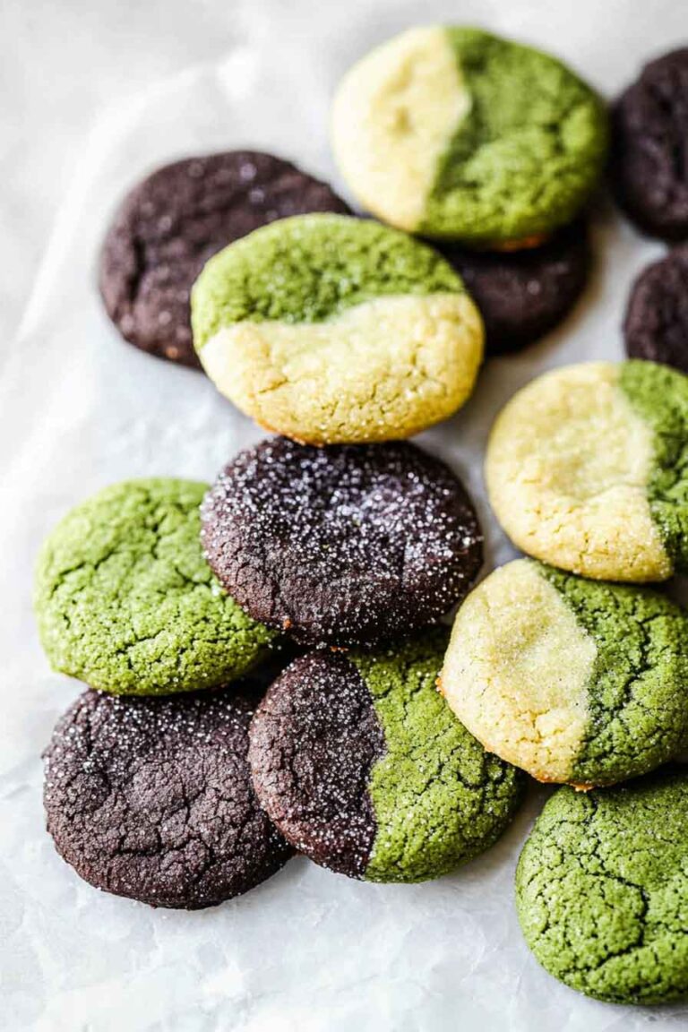 Neapolitan Matcha Cookies