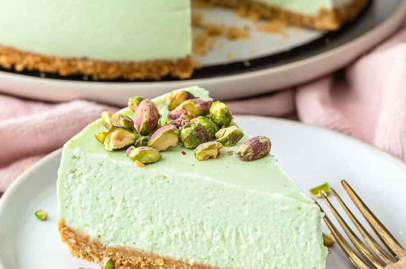No-Bake Pistachio Cheesecake
