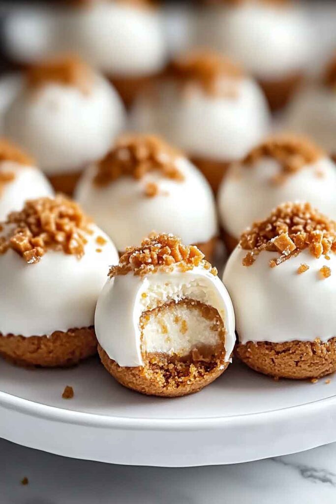 How to Serve No Bake Pumpkin Cheesecake Balls