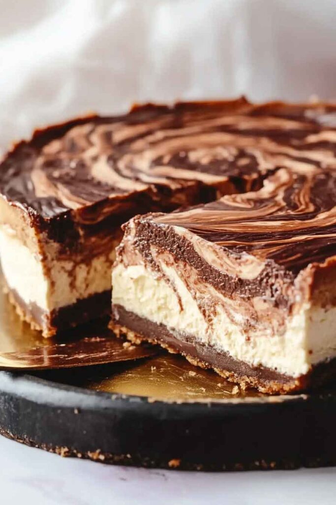 How to Serve Nutella Swirl Cheesecake
