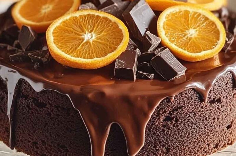 Orange Creamsicle Ice Cream Cake