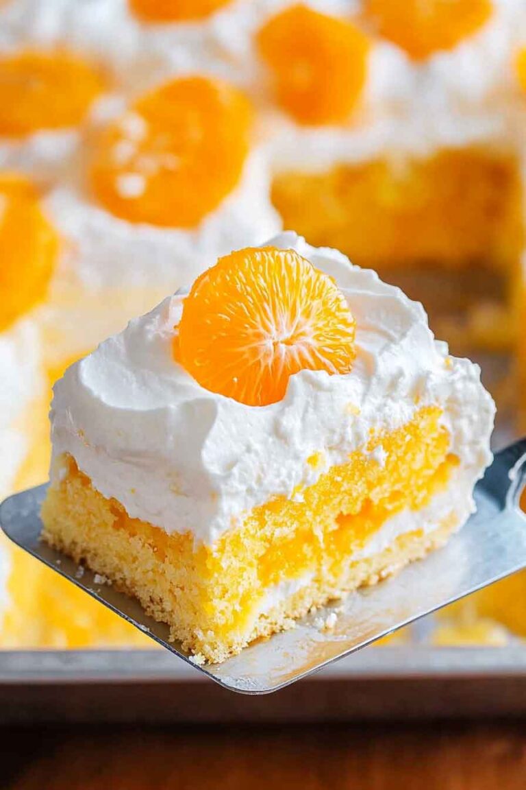Orange Creamsicle Poke Cake