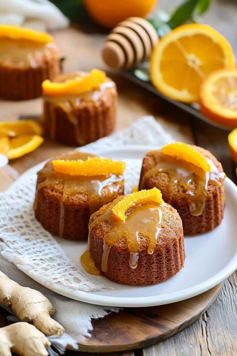 Orange Ginger Honey Cakes