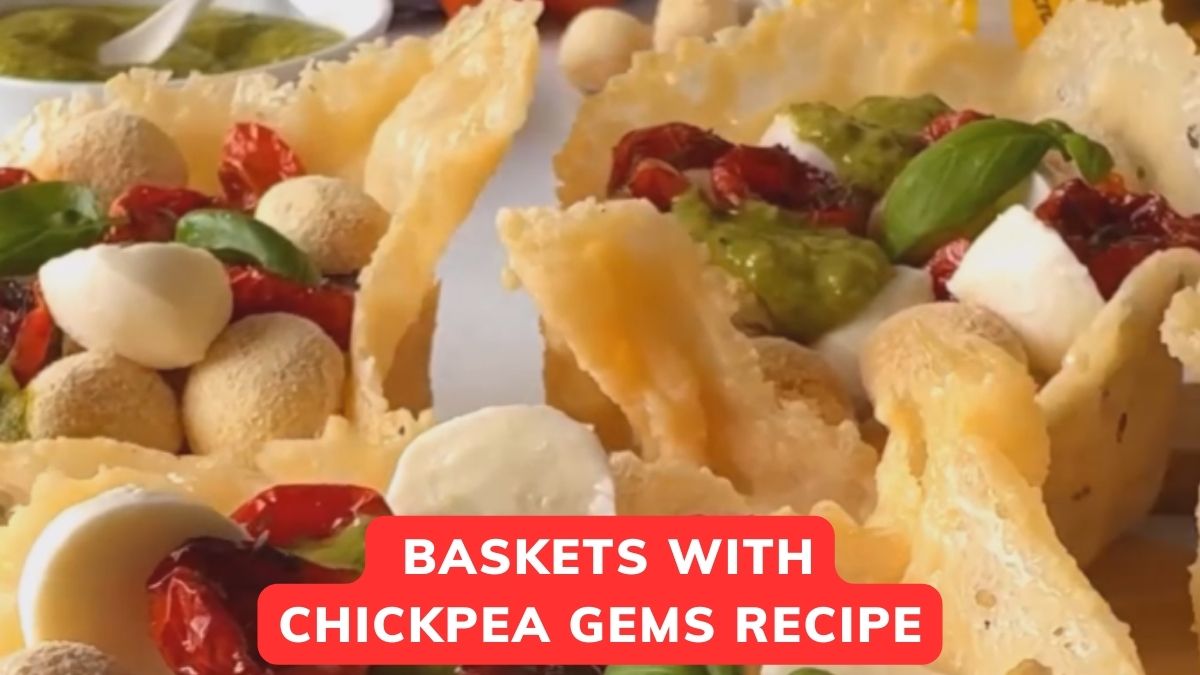 Parmesan Baskets with Chickpea Gems Recipe