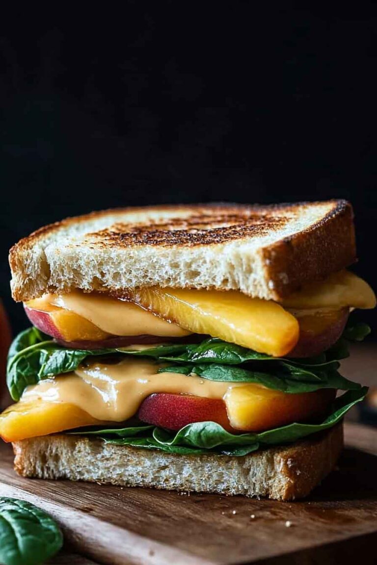 Peach Brie Sandwich