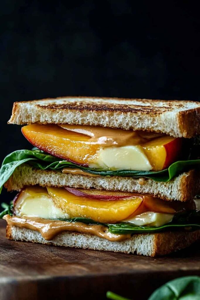 How to Serve Peach Brie Sandwich