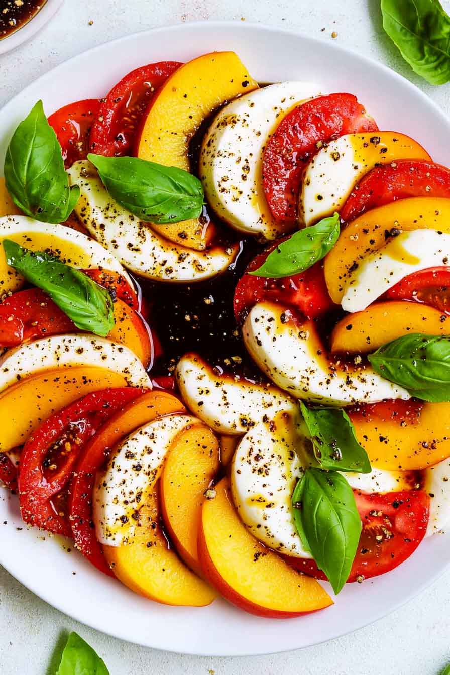 Peach Caprese Salad