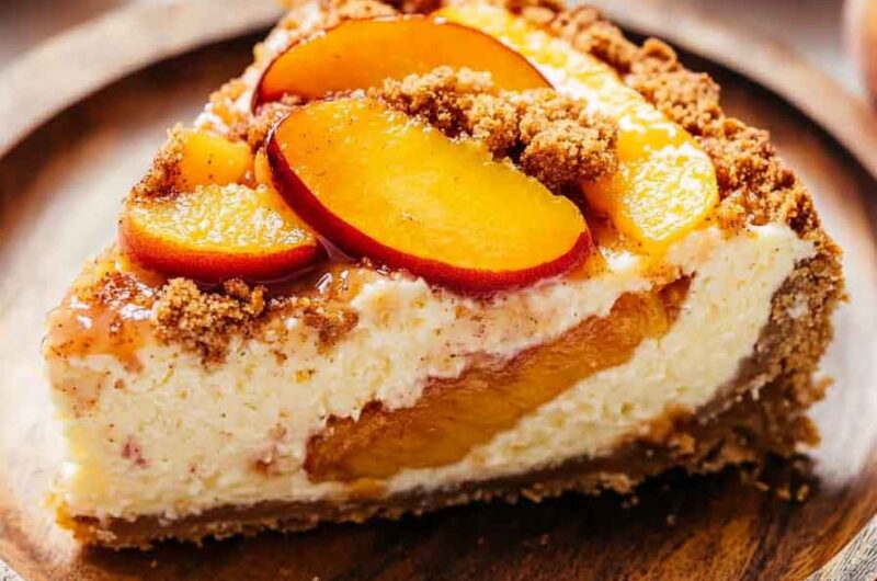 Peach Cobbler Cheesecake