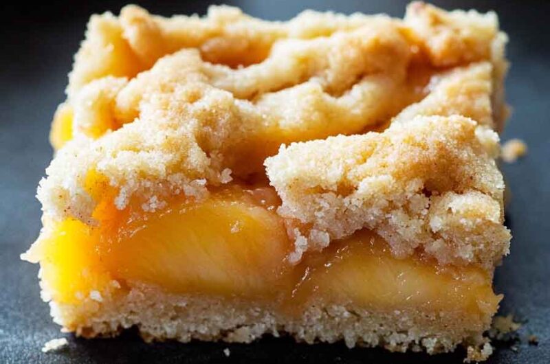 Peach Crumb Bars