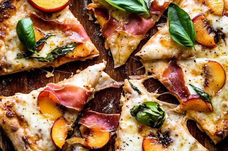 Peach Prosciutto Pizza